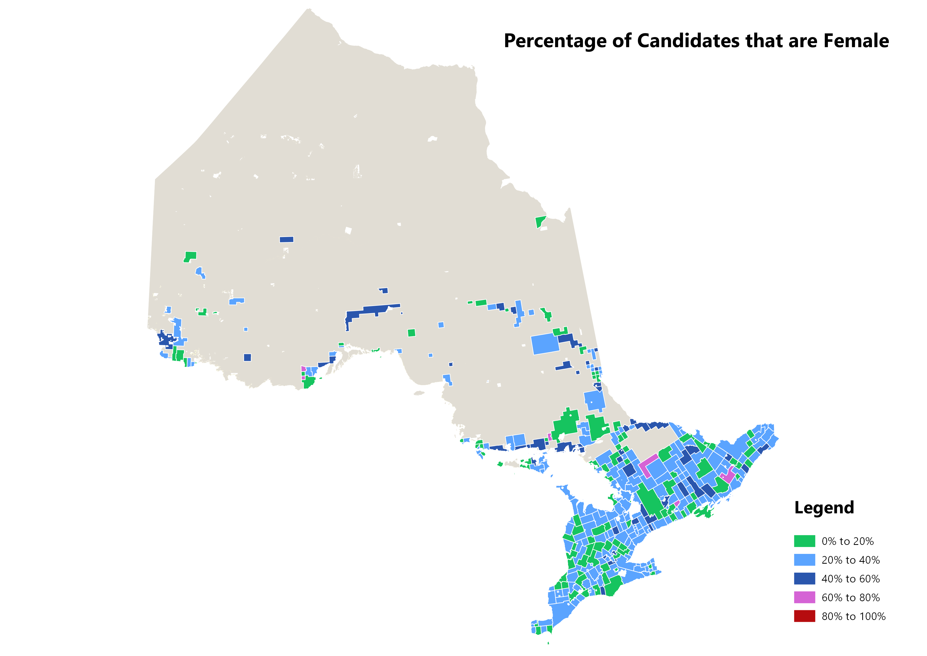 Map Percent Female Candidates