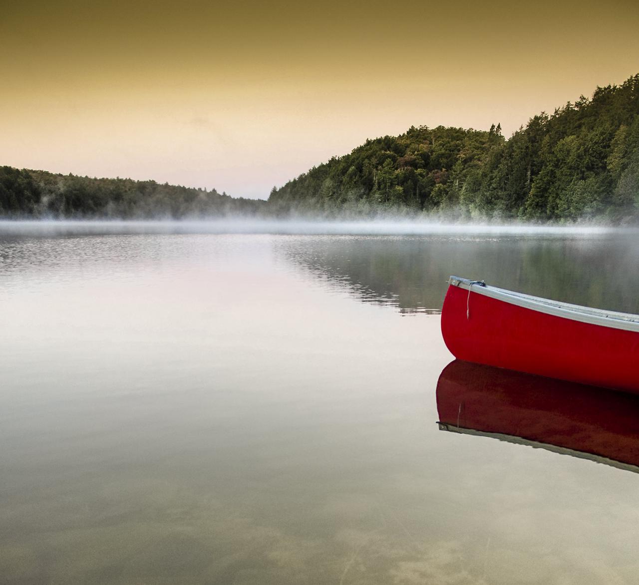 image of the nose of a canoe