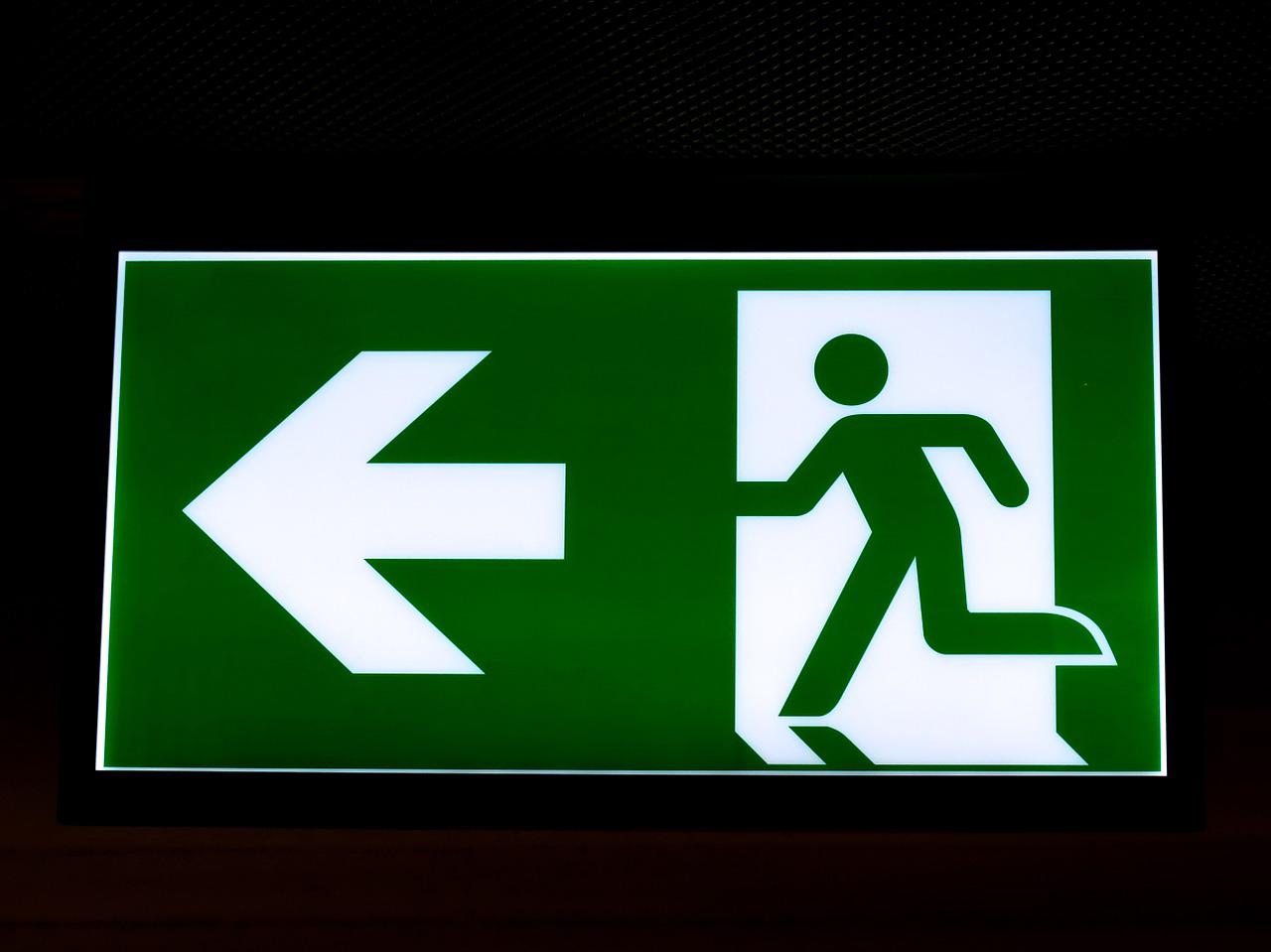 Image of Exit Sign by Hebi B. from Pixabay