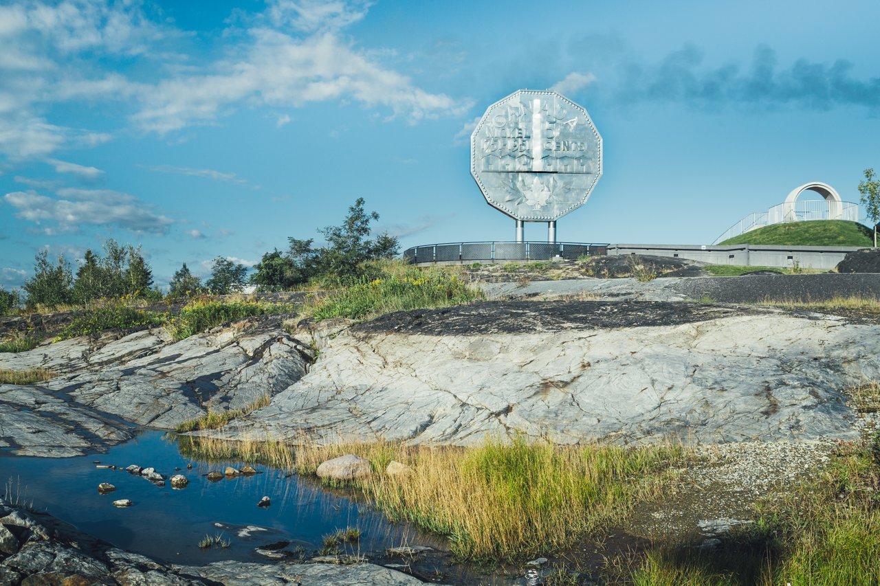 Image of the The Big Nickel in Sudbury, Ontario