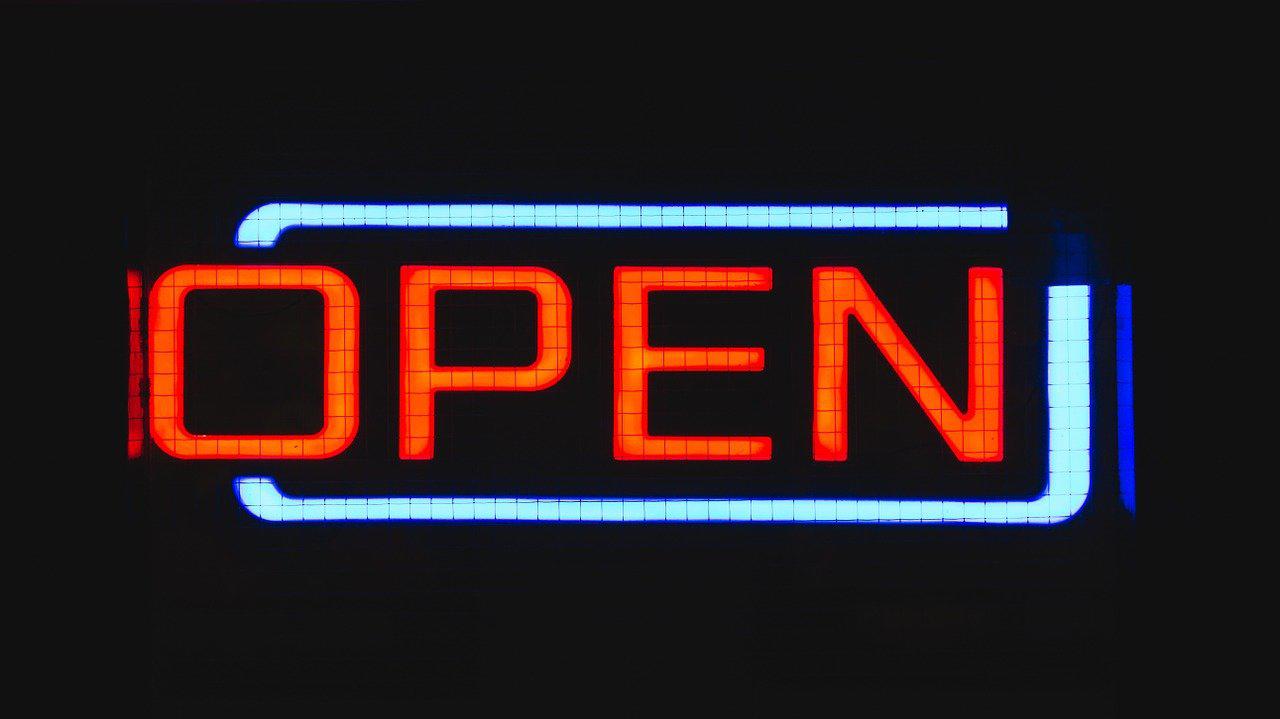 Image of Open sign from Pixabay