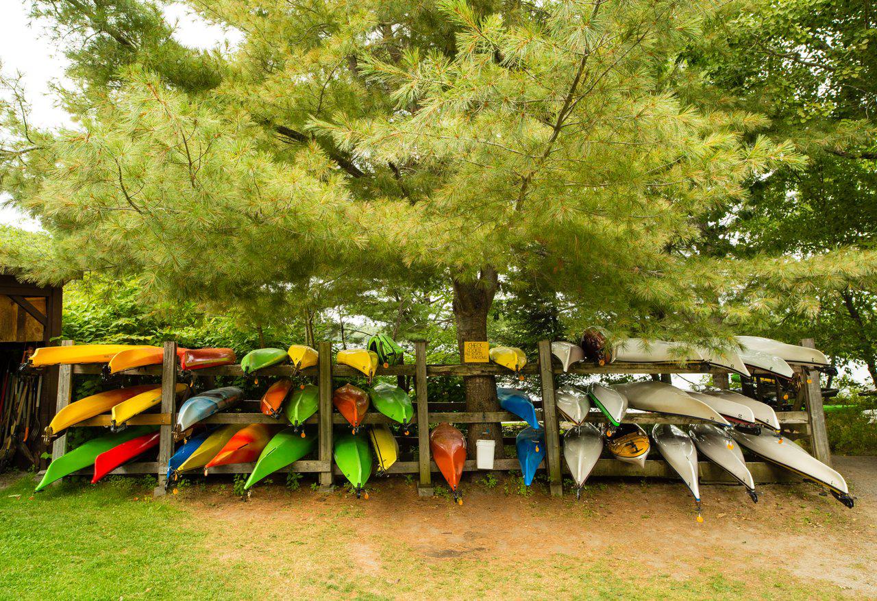 Image of canoes.