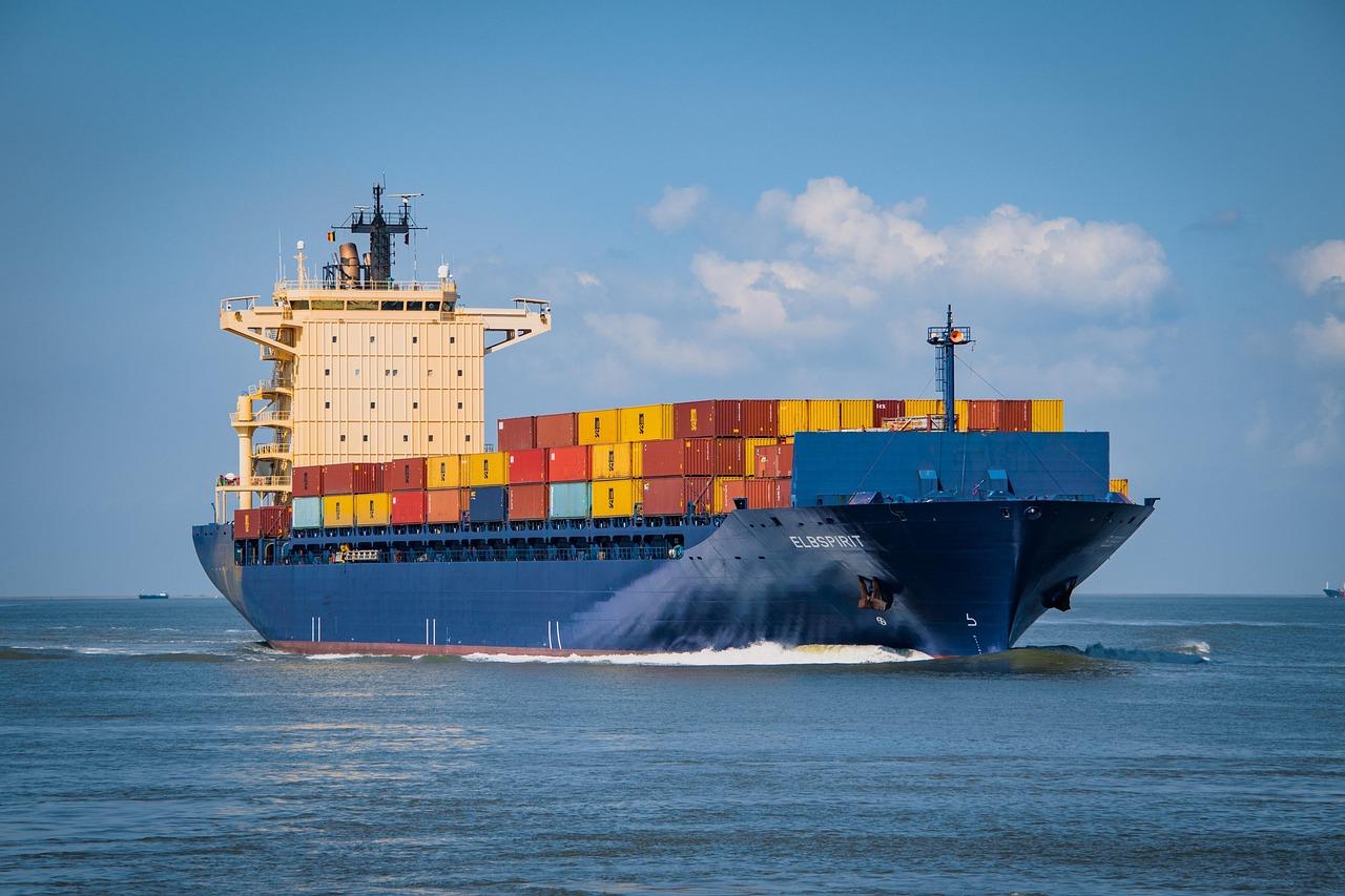 Image of a shipping freightliner