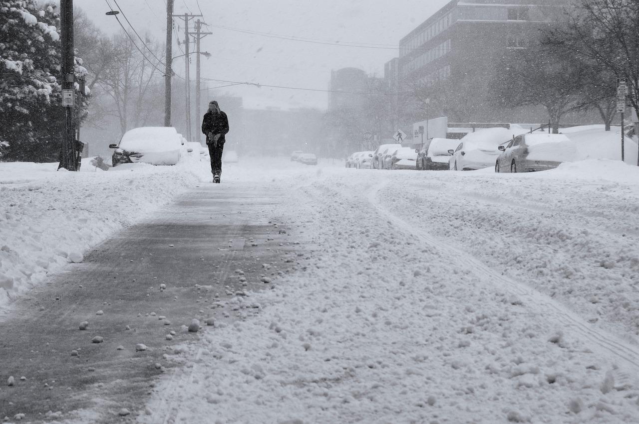 Image of snowy street from Pixabay