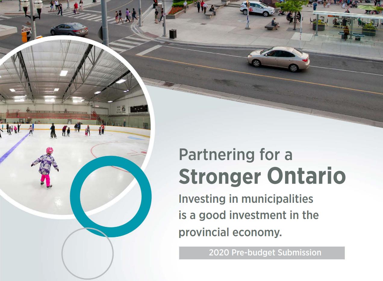 Image of Partnering for a Stronger Ontario front page