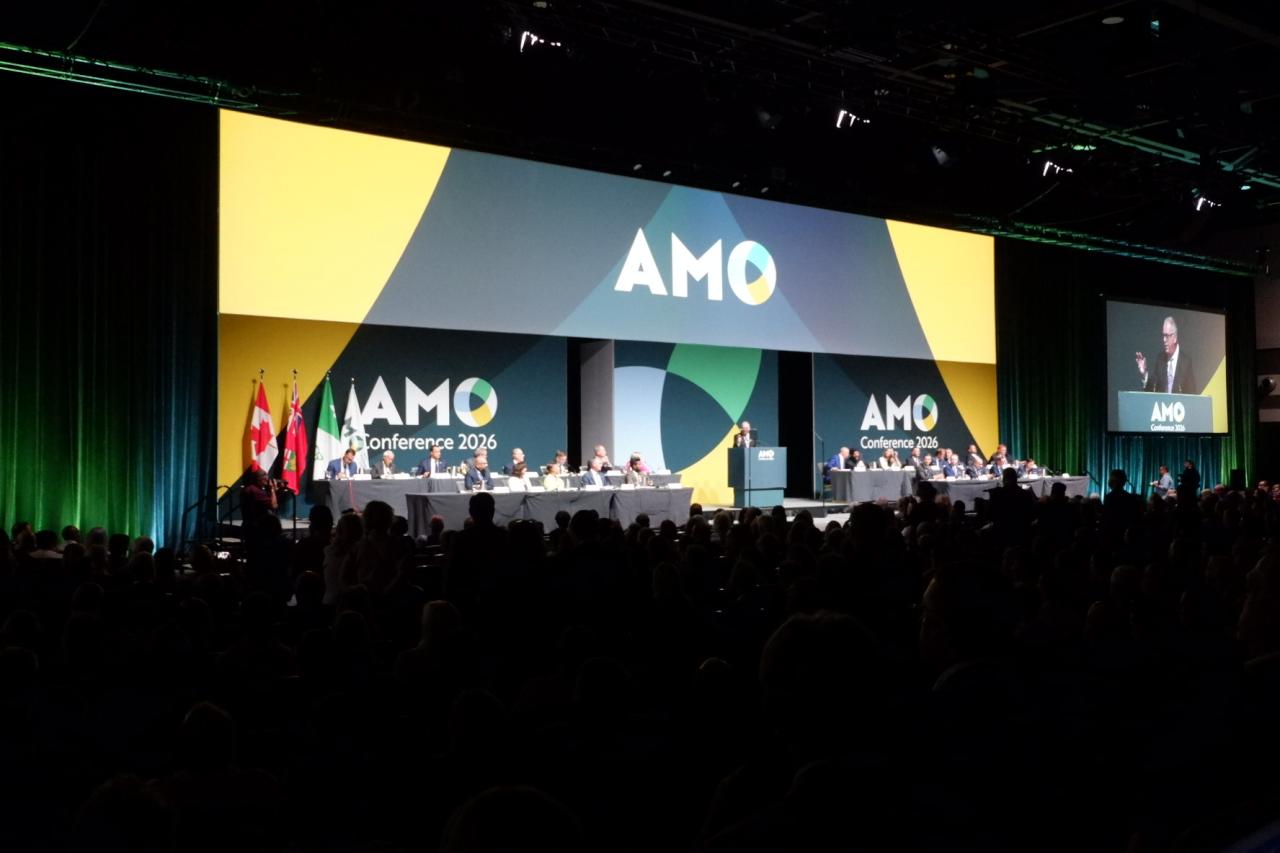 Main stage at the 2026 AMO conference