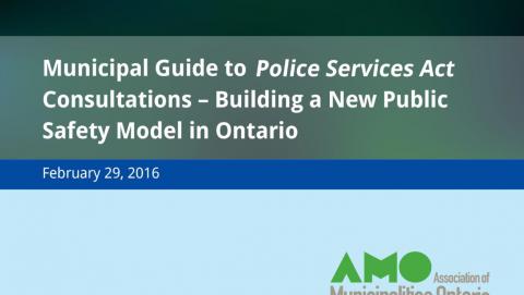 Image of Municipal Guide to Police Service Act Consultations