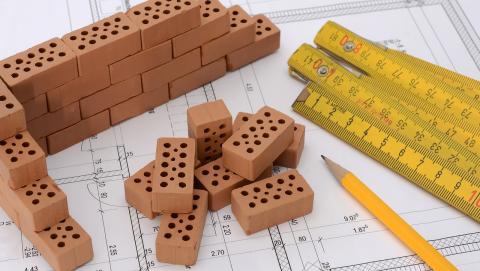 Link to blueprints, bricks, ruler and penciles 
