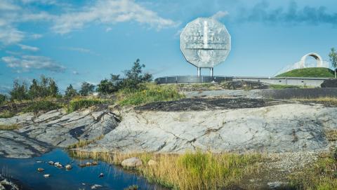 Image of the The Big Nickel in Sudbury, Ontario