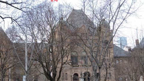 A spring image of Queens Park