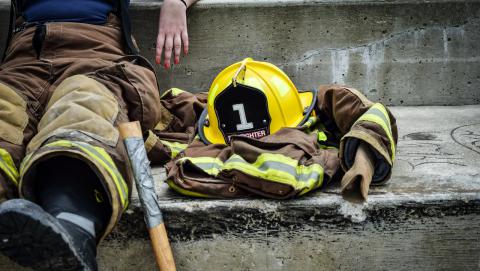 Image of firefighter from Pixabay
