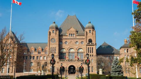 Image of Queens Park with Festive Decor 