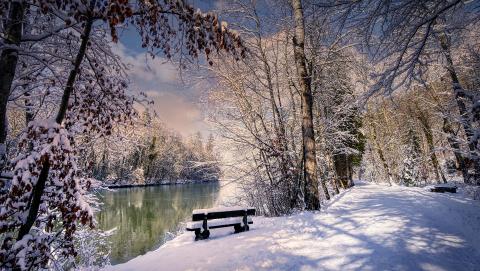 Winter park scenery from pixabay