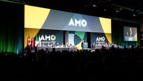 Main stage at the 2026 AMO conference