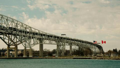 Image of Blue Water Bridge in Point Edward, Ontario