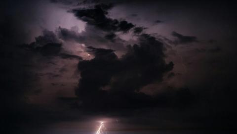 Image of a Night Storm in Kitchener Courtesy of Jeffrey Robb